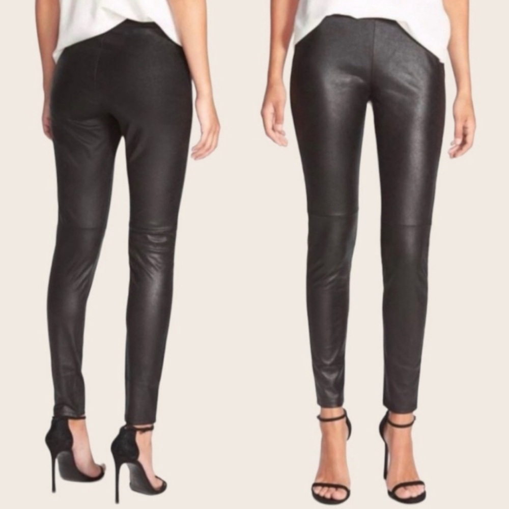 💙 Trouvé from Nordstrom Black Faux Leather Leggings size Medium